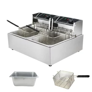 Industrial Commercial CE Proved Double Tank 12L Electric Deep Fryer