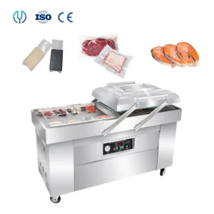 Industrial DZ 400 600 800 Double Chamber Food Meat Vacuum Packing Sealer Seafood Rice Sausage Steak Vaccum Sealing Machine