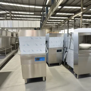 Industrial Electric Automatic Commercial Dishwasher Machine Built-in Stainless Steel Plastic Restaurant Hotel Kitchen Use