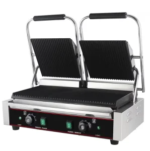 Industrial Electric Sandwich Panini Toaster Press Grill Maker Machine Entirely Double Heads Contact Grill