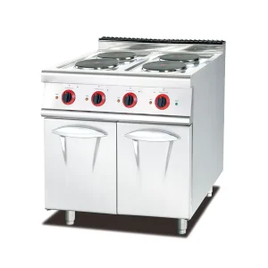 Industrial Freestand Stainless Steel Commercial 4 Burner Electric Hot Plate with Energy Saving Mode and 1 Year Parts Warranty