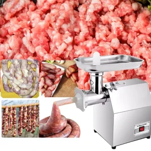 Industrial German Meat Processing Machinery Large Mincer Motor Automatic Electric Meat Mincer Grinders & Slicers