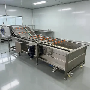 Industrial Grade Fruit Vegetable Washer Dryer Cleaner Customizable Commercial Washing Machine for Pineapple Avocado Carrots