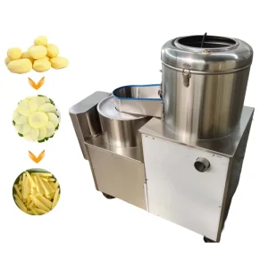 Industrial Grade Potato Washer Peeler Slicer Shredder High Efficiency Food Processing Equipment