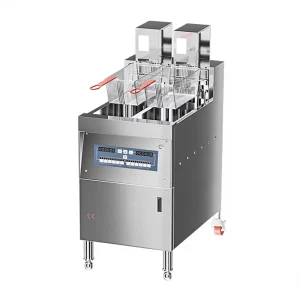 Industrial Grade Stainless Steel Automatic Lifting Vertical Electric Computer Controlled Commercial Deep Fryer