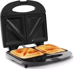 Industrial Heavy Duty Electric Sandwich Maker Machine Non Stick Cooking Surface Multi Function Breakfast Grill Toaster with Timer