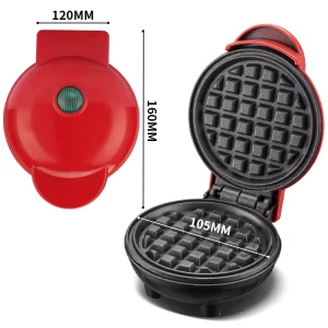 Industrial Machinery Electric Mini Waffle Maker Home Use Spit Driver Baking Sandwich Breakfast Machine Customized 350W