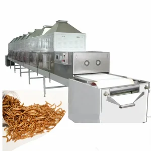 Industrial Microwave Grasshopper Locust Edible Insects Drying and Dehydration Machine