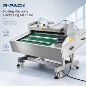 Industrial Rolling 8*1100mm Single Seal Bar 3KW 380V for Meat Seafood Pickle Bulk Pack DZ-1100 Vacuum Packaging Machine