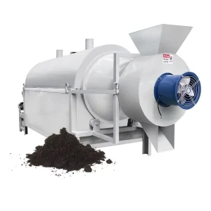 Industrial Rotary Drum Roasting Machine for Nuts Soybean Flour Mill Winery Processing