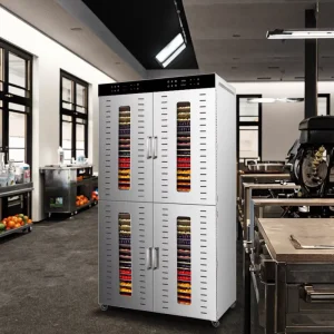 Industrial Stainless Steel 4 Zone Meat Food Dryer 80 Tray Fruit Dehydrator for Hotels Home Use Restaurants Food Shops