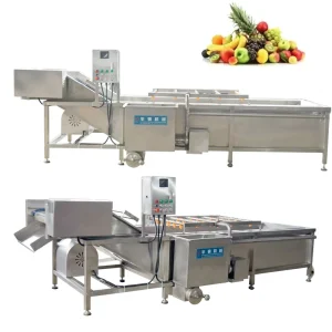 Industrial Stainless Steel Washing Machine Bearing High Performance Bubble Cleaning Drying for Fish Fruit Vegetable
