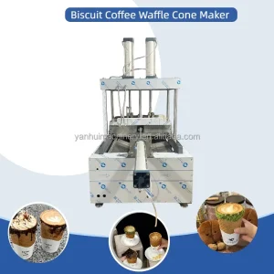 Industrial Use Automatic Ice Cream Sugar Cone Wafer Biscuit Machine with 304 Stainless Steel and High Capacity