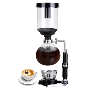 Inner Vacuum Espresso Coffee Pot Glass Iced Drip 3/5 Cups Siphon Coffee Maker Eco Friendly Modern Design