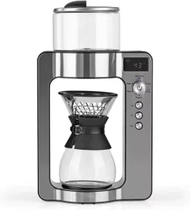 Intelligent Automatic Drip Stainless Steel Coffee Machine Electric Programmable Self Cleaning Features for Home Outdoor