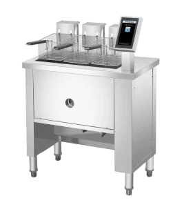Intelligent Commercial Kitchen Electric Touch Screen Deep Fryer with Oil Water Separation and Energy Saving Timer