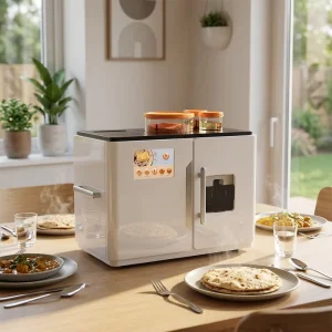 Intelligent Fully Automatic Household Robot Roti Chapati Flatbread Maker Pancake Crepe Tortilla Machine RM01001