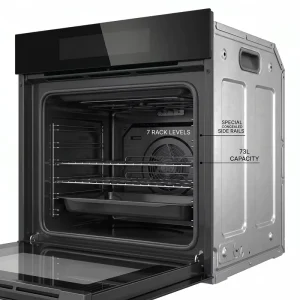 Intelligent Stainless Steel Electric Single Built in Microwave Oven 60cm with 66L Capacity