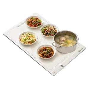 Intelligent Timing and Multi gear Adjustable Temperature Silicone Electric Warming Mat Heating Eqipment for Desktop Food Use