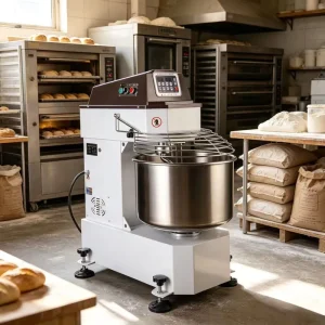 Inverter Digital Dual Motion Dual Speed Full Stainless Steel Multifunctional Dough Mixer for Bakery Use