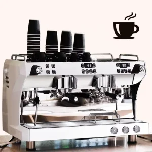 Italian Kaffee Machine Semi Two Group Automatic Espresso Machines Coffee Maker