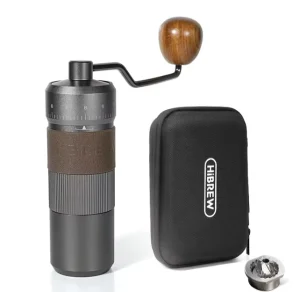 Italian Style Small Household Moka Pot Bean Grinder Hand Cranked Stainless Steel Blade Aluminum Manual Power Coffee Grinder