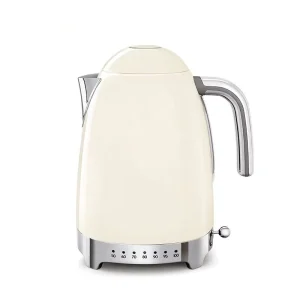 Italian-style Retro KLF04 Automatic 7-speed Constant Temperature Stainless Steel Electric Kettle Multi-Layer Base 800W Pot Cover