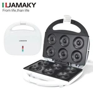 JAMAKY Professional Mini Rotating Waffle Maker Machine Manual Household Hotel Use Portable Non Stick Coated Aluminium