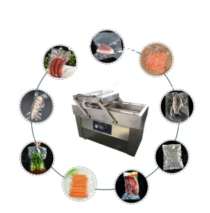 JOHTANK Double Chamber Vacuum Sealer Hot Selling Machine for Vegetable Vacuum Packing Energy Saving Pouch Packaging Manufacturer