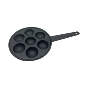 Japan Pre Seasoned Cast Iron Aebleskiver Pan for Danish Stuffed Pancake Balls Takoyaki Maker