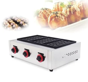 Japanese Style Cast Iron Pan Takoyaki Grill Maker Electric Takoyaki Making Machine 8CM Big Fish Ball Grill