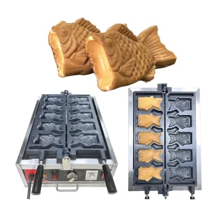 Japanese Taiyaki Maker Electric Fish Shape Taiyaki Cake Making Machine