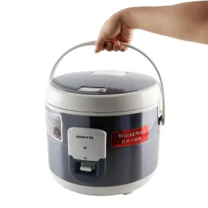 Japanese and Korean Style Handle Basket Designed Stylish Xishi Rice Cooker (1.8L & 2.2L, 700W) with Scald-proof Inner Pot