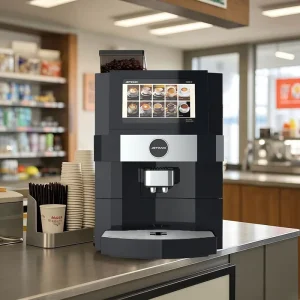 Jetinno JL22 ES4C Coffee Machine Commercial Full Automatic Table Top Espresso Tea Vending Machine OCS Scenario