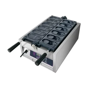 Jieyi Timing Temperature Display Shaped Stainless Steel Nonstick 3000W Digital Control Commercial Electric Waffle Maker High