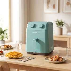 Josoo Multifunction Air Fryer Oil Free Timer Function Overheat Protection Automatic 3L White Blue Red Electric Oven 1200W