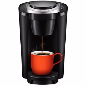 K-Compact Single Serve K Cup Pod Coffee Maker Energy Efficient Plastic Slim Removable Reservoir Black