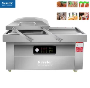 KDC700 Double Chamber Vacuum Packaging Machine 700mm Seal Bar 304 Stainless Steel Industrial Food Vacuum Sealer