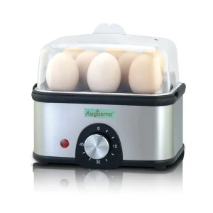 KL 911 Frying Steaming Egg Boiler 2 in 1 Stainless Steel Egg Cooker with Non stick Coated Frying Pan