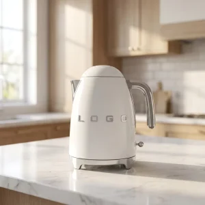 KLF03 Vintage Style Electric Kettle 1.7L Stainless Steel Multi color Retro Designer Water Heater