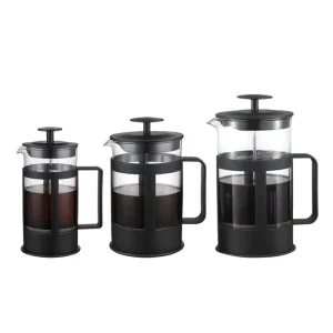 Kitchen 350 600 800ml Heat Resistant Portable Manual French Press Coffee Filter Metallic 1 Liter French Press