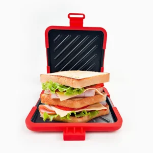 Kitchen 7 in 1 Sandwich Mini Waffle Toast Maker Microwave Oven Egg Cooker for Microwave Oven Sandwich Toaster