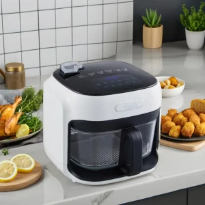 Kitchen Appliance Glass Electric Air Fryer Electric Digital Air Fryer Toaster Oven for Home Use