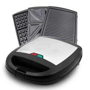 Kitchen Appliances 3 in 1 Detachable Sandwich Maker Waffle Panini Maker 4 Slices Breakfast Maker Machine
