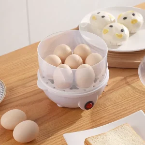 Kitchen Appliances Household Portable Automatic Mini Egg Cooker Machine Egg Boiler Electric Boiling Egg Steamer