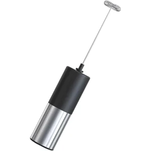 Kitchen Automatic Food Grade Battery Powered Electric Milk Frother Stainless Steel Portable Handheld Mixer for Espresso