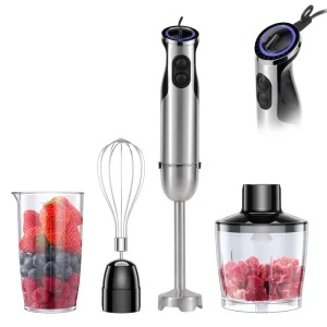 Kitchen Blender Mixing Smoothies Soups 850 Watt Powerful with Blending Stick Whisk Chopper and Beaker
