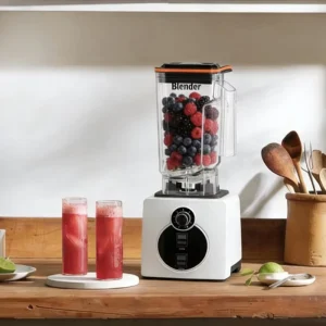 Kitchen Commercial Food Blender Soundproof Silent Mixeur Ice Crusher Smoothie Machine
