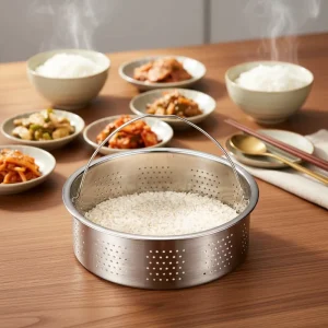 Kitchen Cooking Gadgets Basket Food Steam Pot Steamer Basket Stainless 304 Stainless Steel Household Rice Cooker Steaming Rack