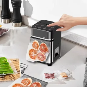 Kitchen Electric Automatic Portable Food Vacuum Sealer Machine Household Outdoor Stainless Steel Low Noise Easy